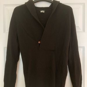 J Crew Shawl Collar Pullover Hoodie Sweater XS